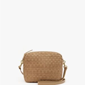 Clare V Midi Sac - Like New/Barely Used - Tan Crossbody Bag with Woven Texture